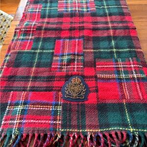 Ralph Lauren Red and Green Plaid Scarf